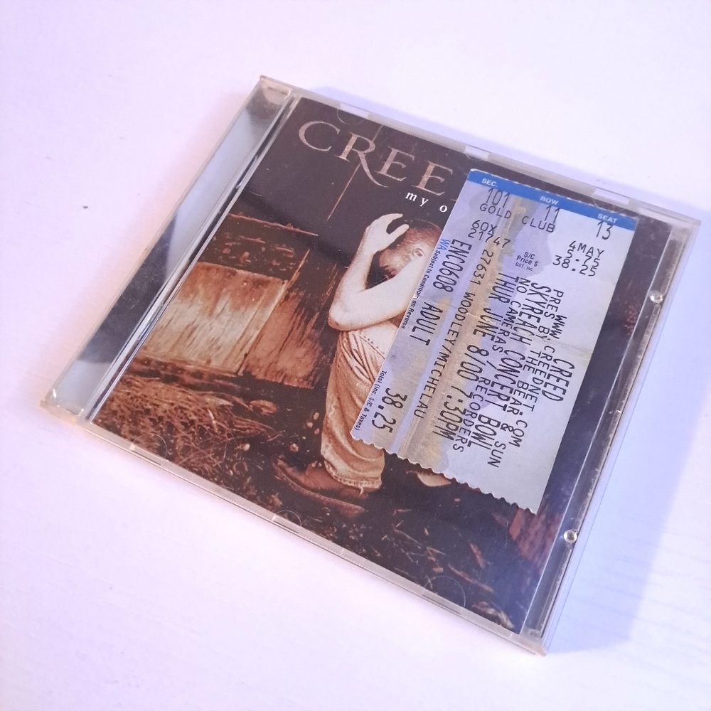 Creed - my own prison - CD with vintage ticket stub